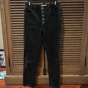 Black high waster skinny jeans Aberocombie & Fitch